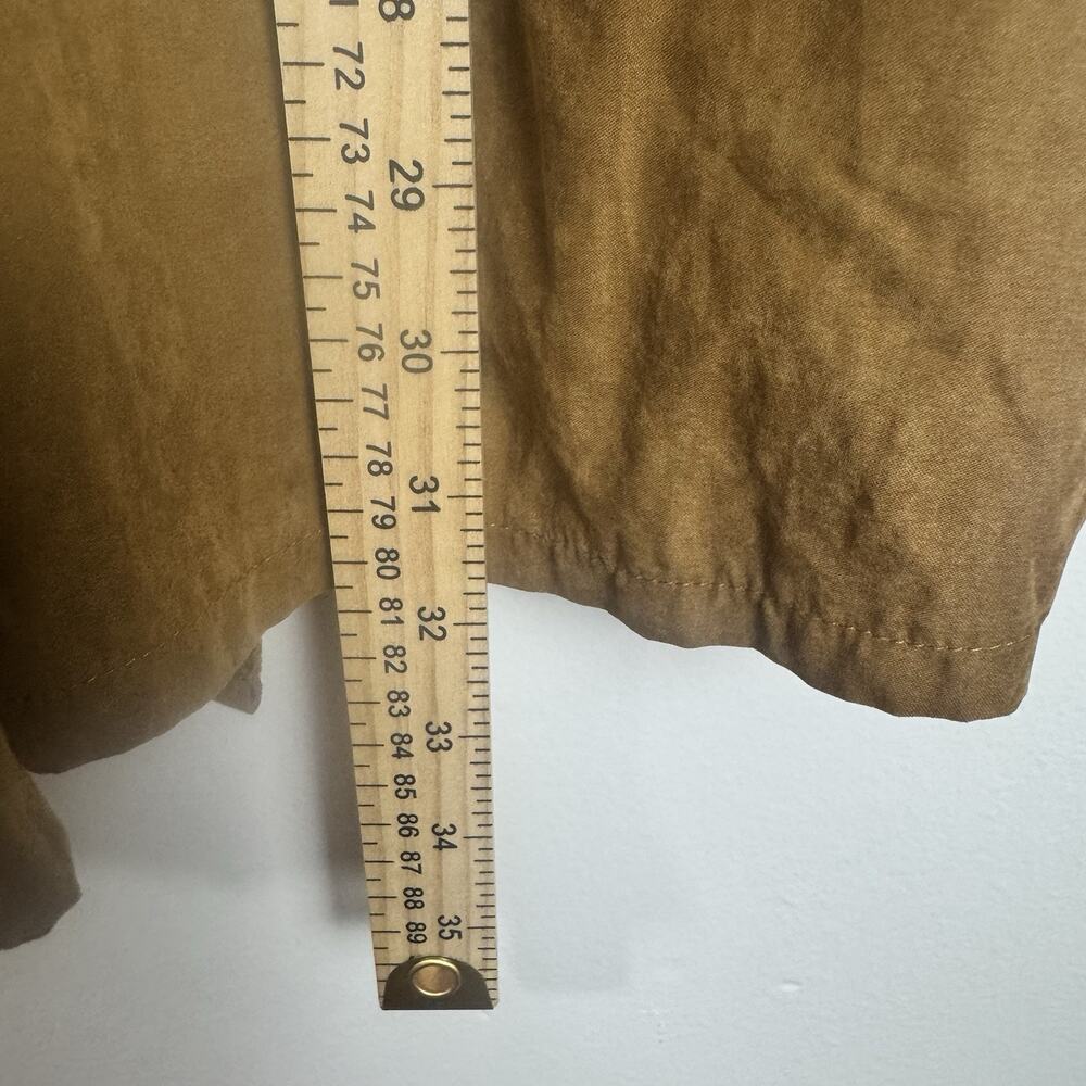 BOOHOO Hooded Drawstring Open Women’s Size 4 Brown Lightweight Parka Jacket - Picture 6 of 11
